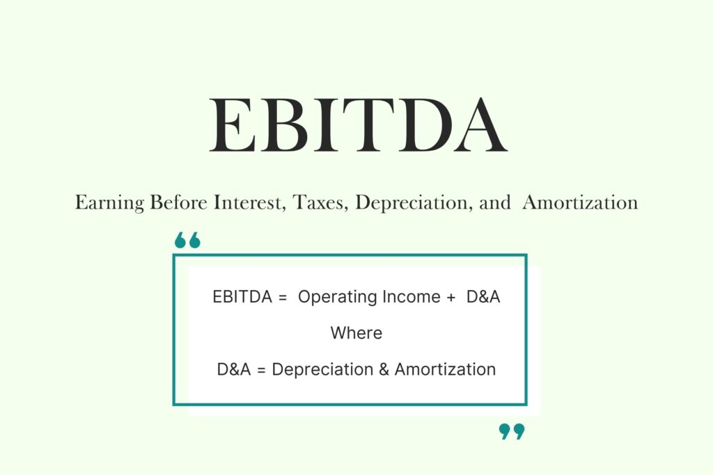  Earnings Before Interest, Taxes, Depreciation, and Amortization Calculation